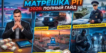 Полный гайд по Матрешка РП в 2026 году: работы, бизнесы, фракции, машины и заработок миллиона