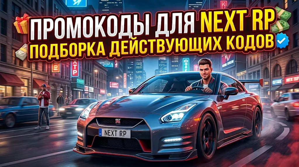 Промокоды NextRP 2026: как активировать, куда вводить и что дают новичкам