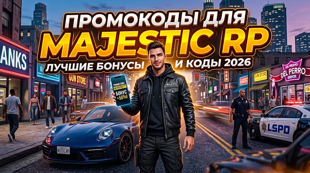 Промокоды Маджестик РП 2026: бонусы для старта и Platinum VIP