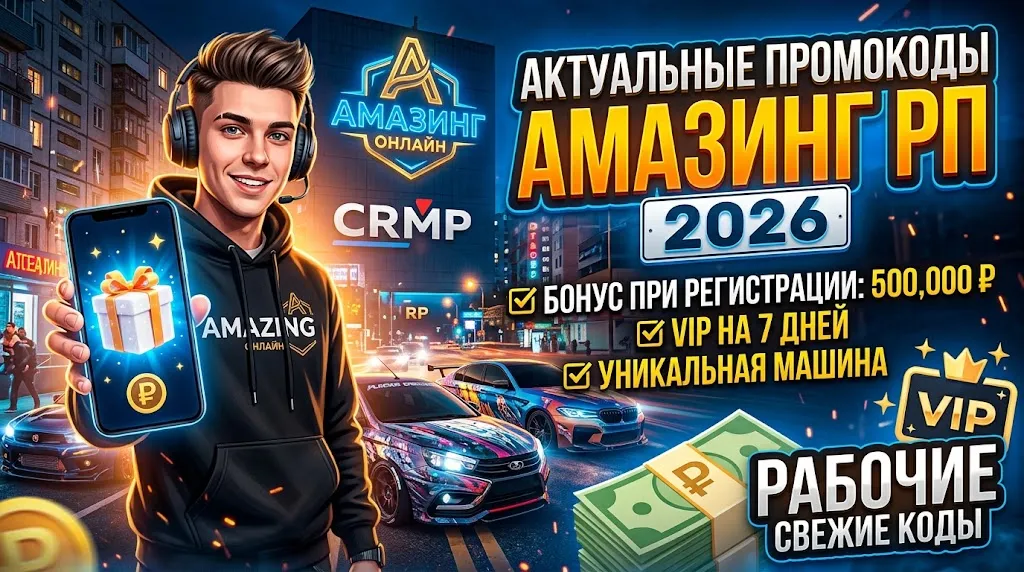 Промокоды Амазинг Онлайн 2026: актуальный список бонусов и руководство по активации