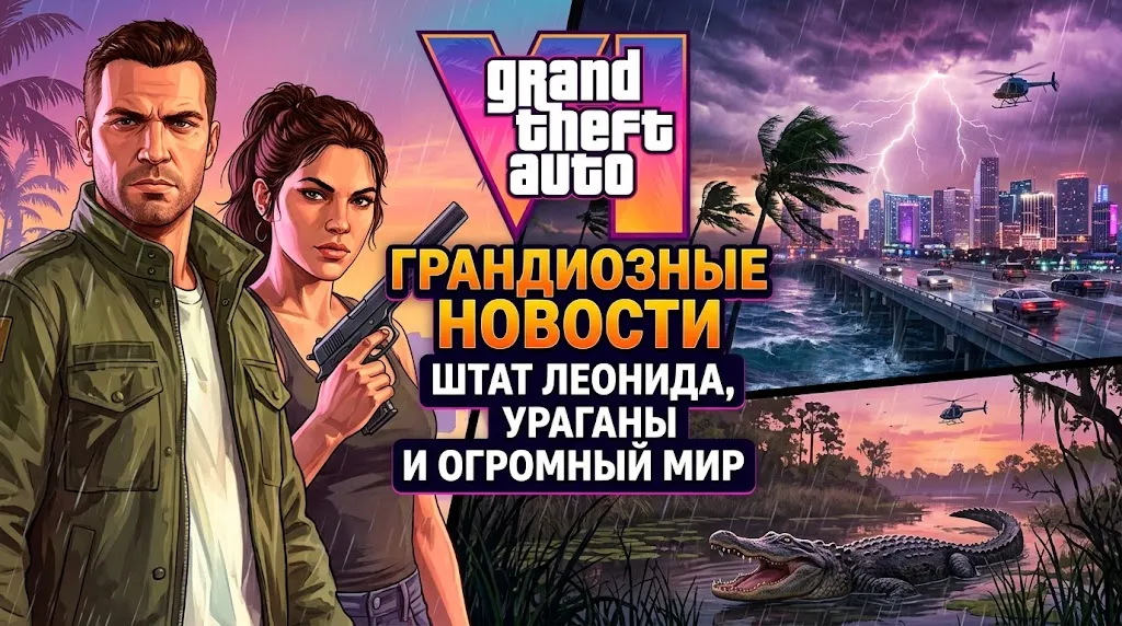 Огромный мир, реалистичная погода и живые NPC: ключевые подробности GTA 6 из нового интервью Rockstar Games